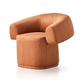 Orange Lounge Chair 3d model