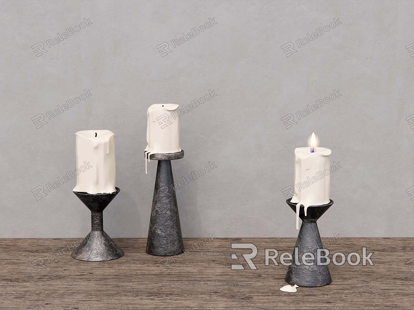 Quiet Candlestick Candlestick Lamp Ornaments model