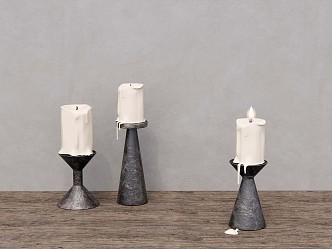 Quiet Candlestick Lamp Ornaments 3d model