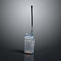Vintage Portable Walkie Talkie With Long Antenna And Metal Body Design