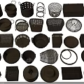 Collection Of Woven Garden Decorative Baskets With Various Shapes And Designs