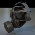 Tactical Military Gas Mask As Weapon With Metal Dual Lenses And Filter