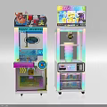 Fun Video Game Store With Fish Boom Arcade Machine And Roller Coaster Game