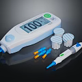 Blood Glucose Monitoring Device With Digital Display Test Strips Lancing Device And Needles