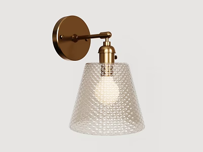 wall lamp glass wall lamp 3d model