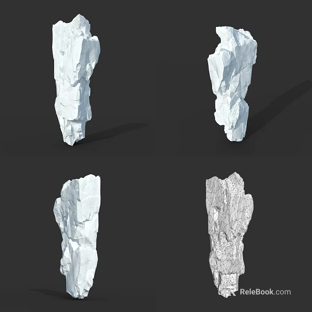 Natural Wood Stone Design Elements With Diverse Textures And Unique Shapes For Home Decor 3d model 