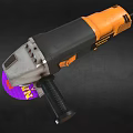 Angle grinder polishing machine hardware tool grinder cyberpunk angle grinder low face number low model simple model game film and television level super realistic 3d model