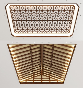 New Chinese Ceiling 3d model