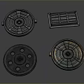 Garden Ornaments Featuring Decorative Drainage Covers With Various Shapes And Intricate Patterns