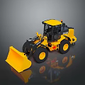 bulldozer low mode bulldozer pixel bulldozer voxel bulldozer crawler bulldozer hydraulic crawler bulldozer 3d model