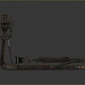 Biomechanical Device With Metal Structure Wheels And Pipes For Creatures