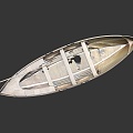 Modern Boat Small Boat Fishing Boat Speedboat 3d model