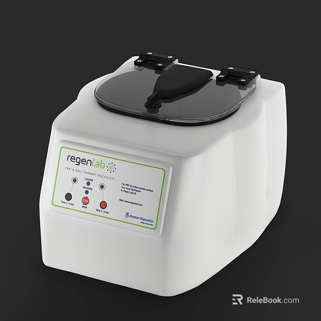 Regenlab Laboratory Instrument With Control Panel And White Casing Design 3d model 
