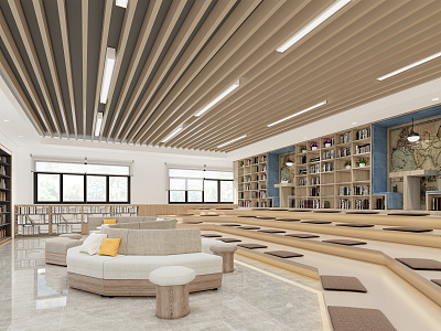 Modern Library Reading Area model