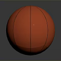 Vibrant Red Basketball With Black Stitches And Textured Surface For Daily Use
