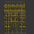 Classical European architecture 3d model