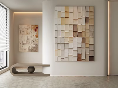 modern decorative painting 3d model