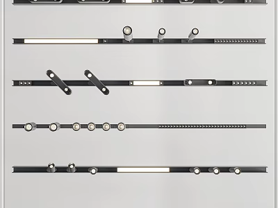 Modern LED Downlights and Spotlights with Various Designs for Home Lighting 3d model