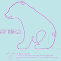 Creative Baby Bear Shaped Neon Lamp With Hand Bent Glass Tube And Fluorescent Gas Design