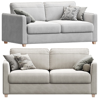 Double sofa 3d model