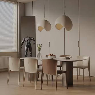 Modern table combination 3d model