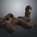 Ancient Bronze Anchor A Historical Water Transportation Maritime Tool With Rustic Patina