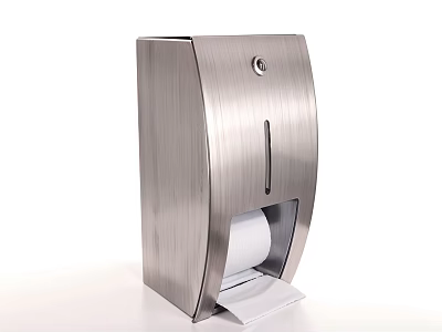 Stainless Steel Toilet Paper Holder With Sleek Design For Modern Bathrooms 3d model