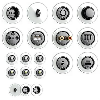 Various Switch Panels With Different Designs 3d model