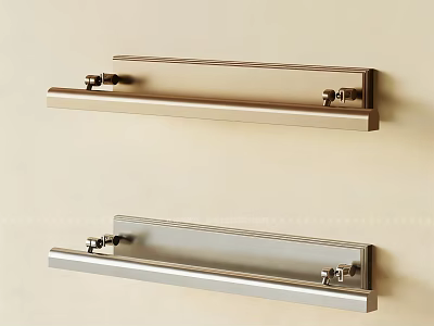 Modern Stainless Steel Wall Lights With Sleek Minimalist Design For Home Interior 3d model