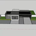 Modern Gate Demonstration Area Gate 3d model