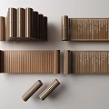 Ancient Bamboo Slips Displayed As Traditional Manuscripts With Various Shapes Arrangements