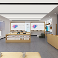 Modern Mobile Phone Store Huawei Store 3d model