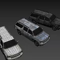 Old Rusty SUVs Featuring White And Silver Weathered Vehicles In Row
