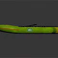 Yellow And Green Inflatable Boats With Paddles And Red Seats Design