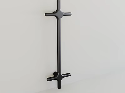 Modern Black Metal Handle Design For Wall Mounted Cabinet Or Door 3d model