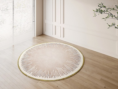 Round carpet 3d model