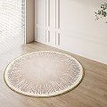 Round carpet carpet 3d model