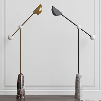 Modern floor lamp balance 3d model