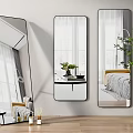 Modern Dressing Mirror Floor Mirror Full-length Mirror Fitting Mirror Dressing Mirror 3d model