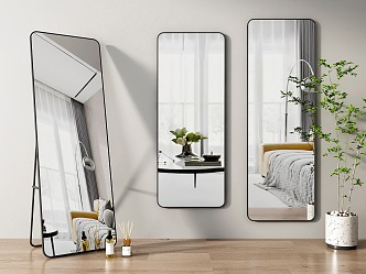 Modern Dressing Mirror Floor Mirror Full-length Mirror Fitting Mirror Dressing Mirror 3d model