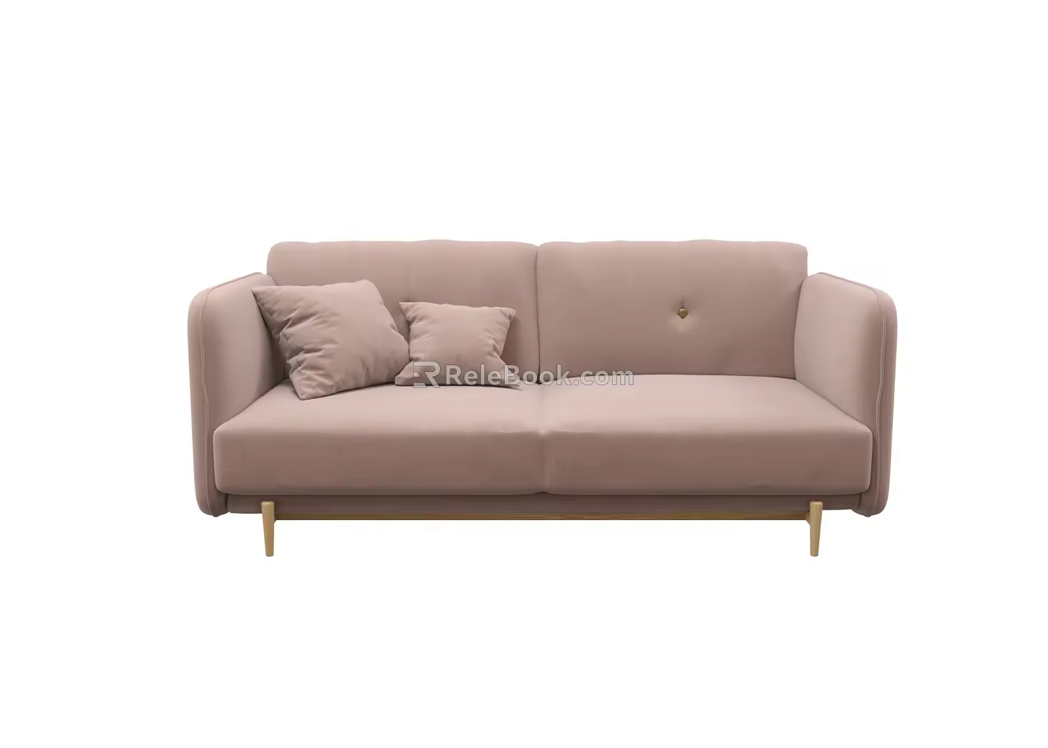 Modern double sofa multiplayer sofa 3d model