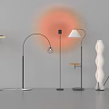 Modern Floor Lamps With Various Designs Including Curved Tripod And Cylindrical Styles