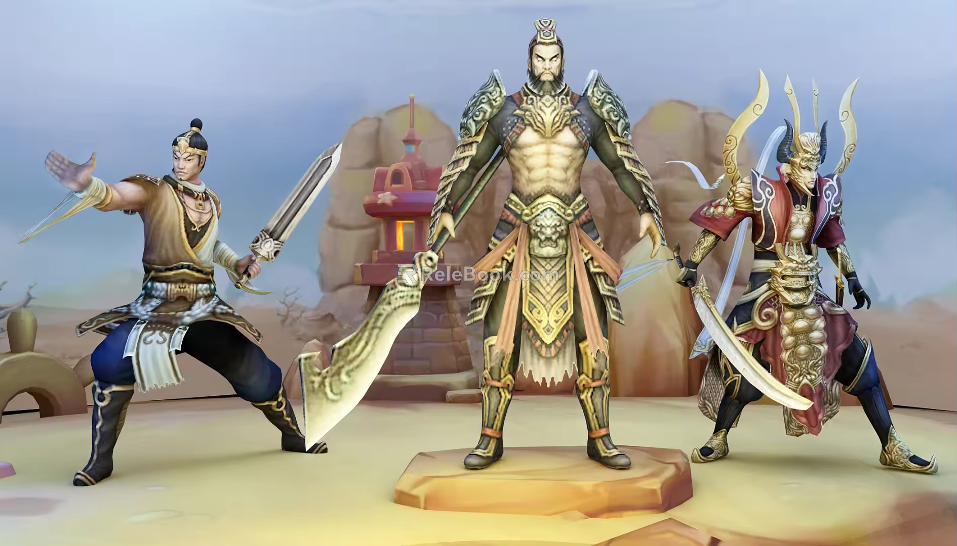 Modern game character day will 3d model