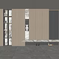 Modern Foyer Hallway Interior Design With Wooden Cabinets Marble Accents And Lighting