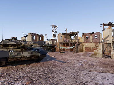 Modern Ruins 3d model