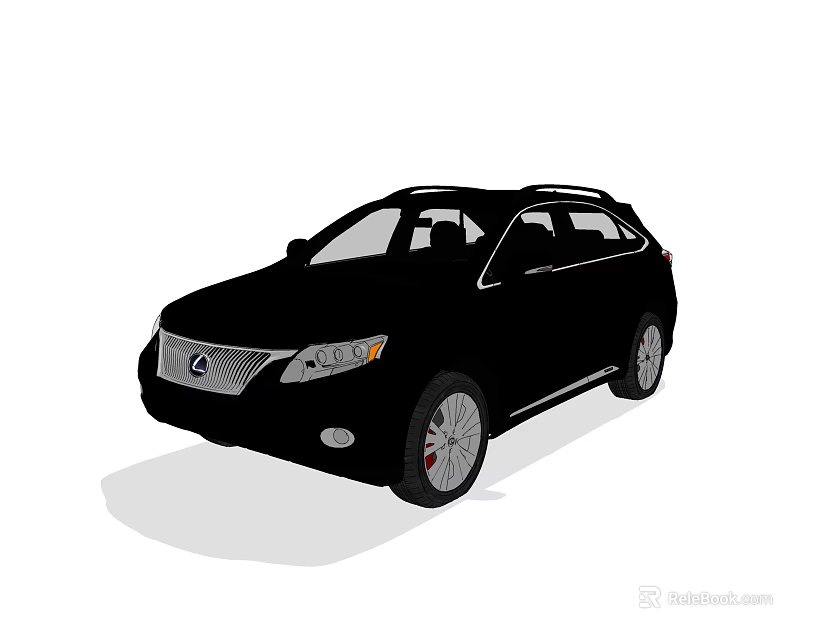 Modern Black Lexus SUV With Sleek Exterior Design And Alloy Wheels 3d model 