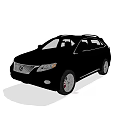 Modern Black Lexus SUV With Sleek Exterior Design And Alloy Wheels