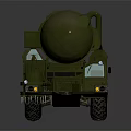 Green Heavy Duty Military Missile Launch Vehicle with Multiple Wheels and Long Launcher System