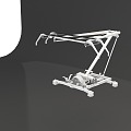 High-speed rail pantograph three-dimensional EMU pantograph has details 3d model