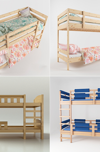 Nordic Bed Children's Bed 3d model